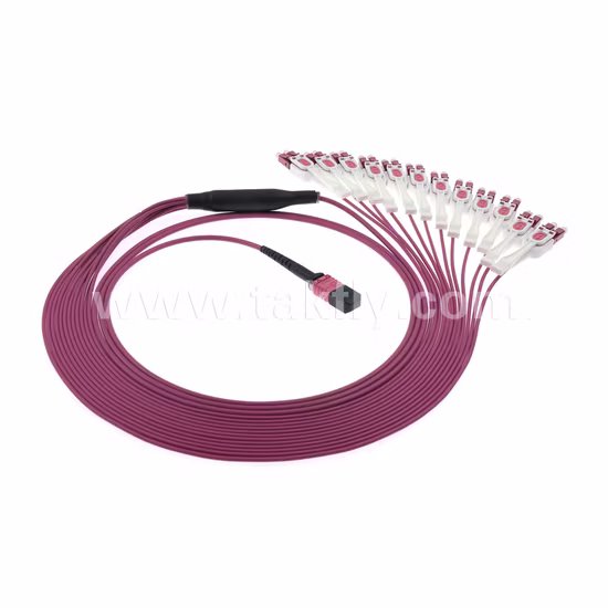 12c Multimode Om4 MPO to LC Uniboot Trunk Cable