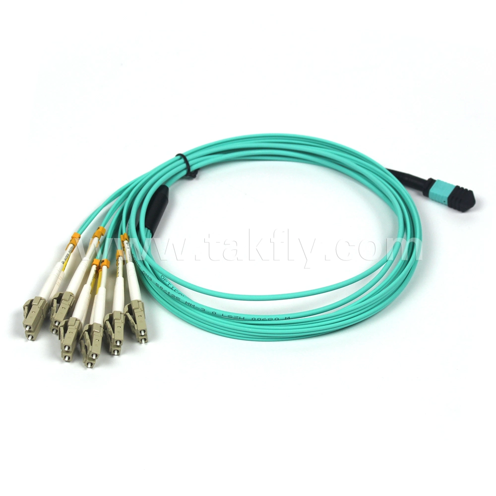 12c Multimode Om4 MPO to LC Uniboot Trunk Cable