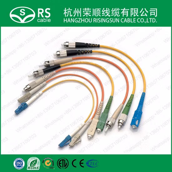 FC/Upc-FC/Upc PC APC Singlemode Duplex 3.0mm Fiber Optic Patch Cord