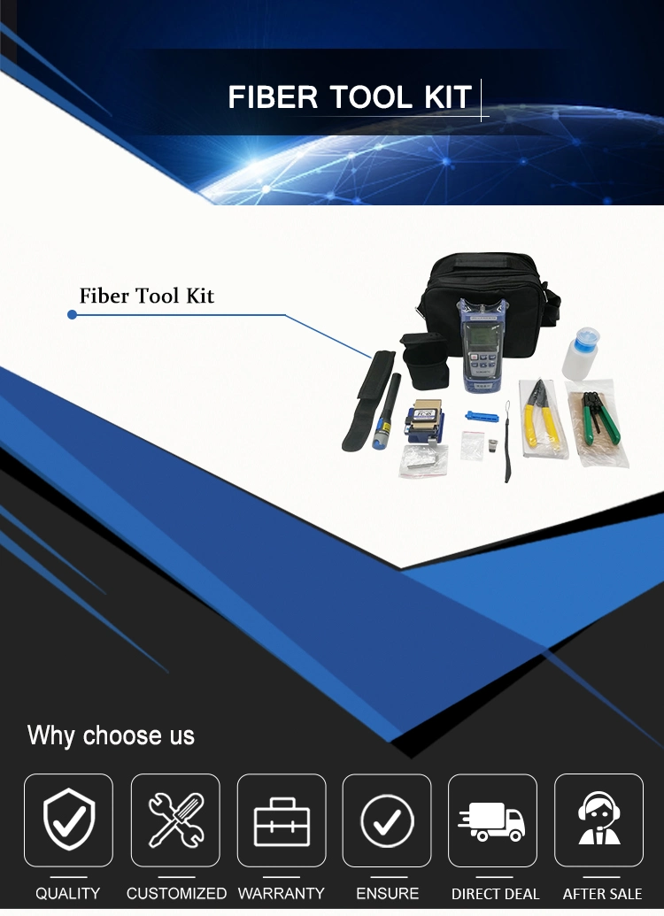 Best Selling Fiber Cleaver and Optical Power Optical FTTH Tool Kit