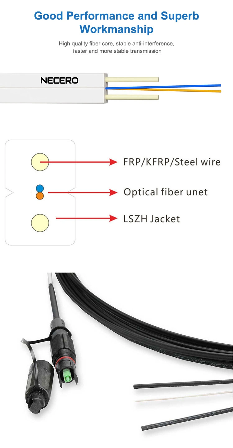 GJXFH 6 Core Fiber Optic Cable Flexible Cables