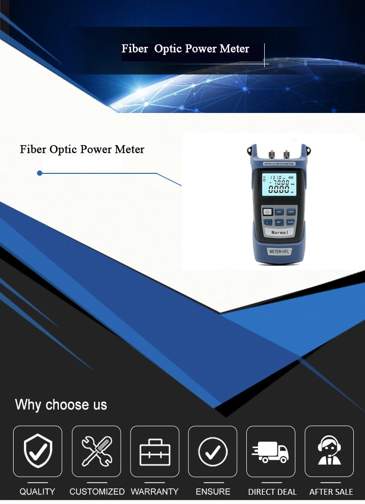 FTTH FTTB Optical Fiber Optic Pon Power Meter for FTTX Gpon Gepon with 10 Nw Vfl