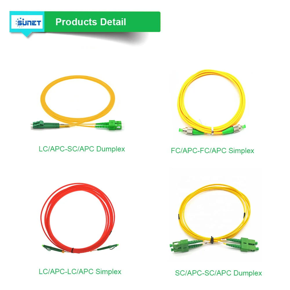 Single Mode Telecommunication Sc/APC-Sc/APC Epon Gpon Fiber Optic Fiber FTTH Patch Cord