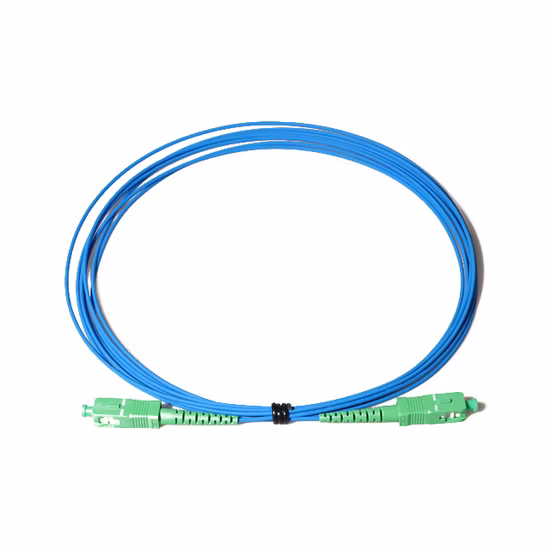 Sc/Upc-Sc/APC Singlemode Simplex LSZH PVC Ofnp Ofnr Yellow Optic Fiber Patch Cord