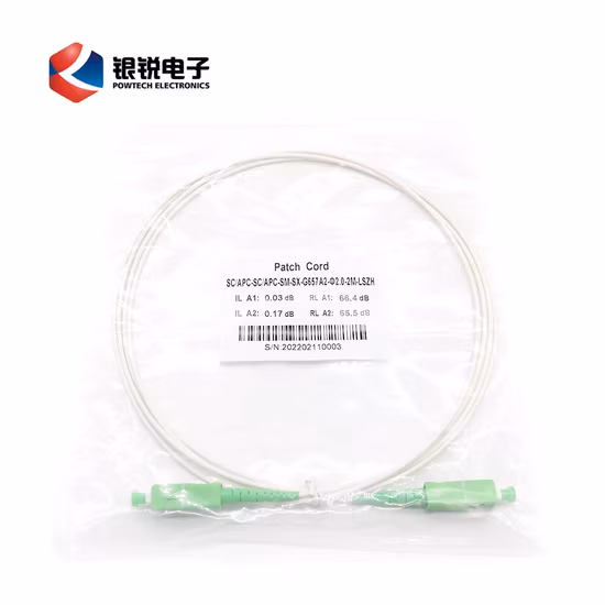 Outdoor Multimode Om2 Om3 Fiber Jumper Cable Simplex Sc Upc APC Connector Optic Fiber Patch Cord
