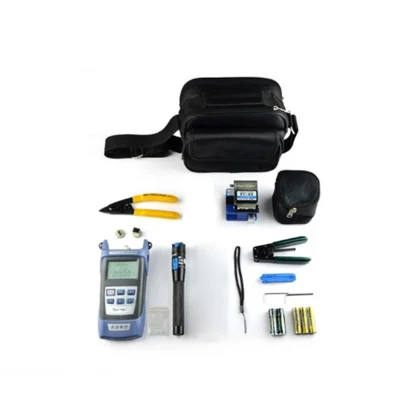 Manufacturer Fiber Optic Cable FTTH Tools Kit with Optical Power Meter Red Light Pen Bag Package